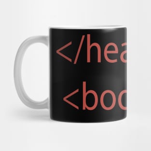 HTML Tag Head An Body Mug